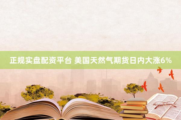 正规实盘配资平台 美国天然气期货日内大涨6%