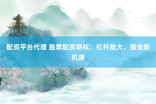 配资平台代理 股票配资期权：杠杆放大，掘金新机遇