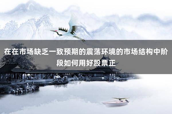 在在市场缺乏一致预期的震荡环境的市场结构中阶段如何用好股票正